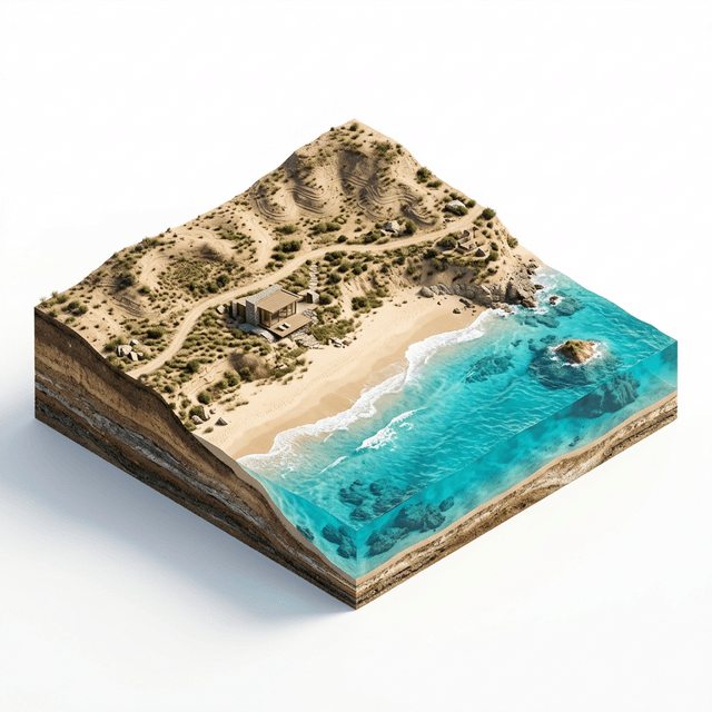 3D render of Land Plots